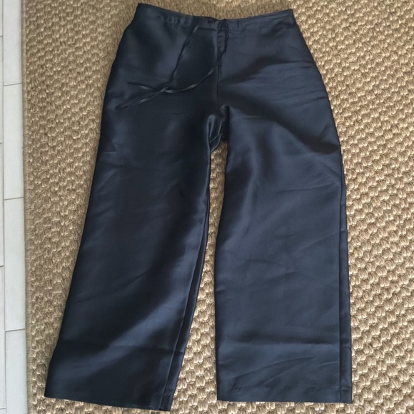 Reformation Navy Wide-Leg Pants - Picture 3 of 5